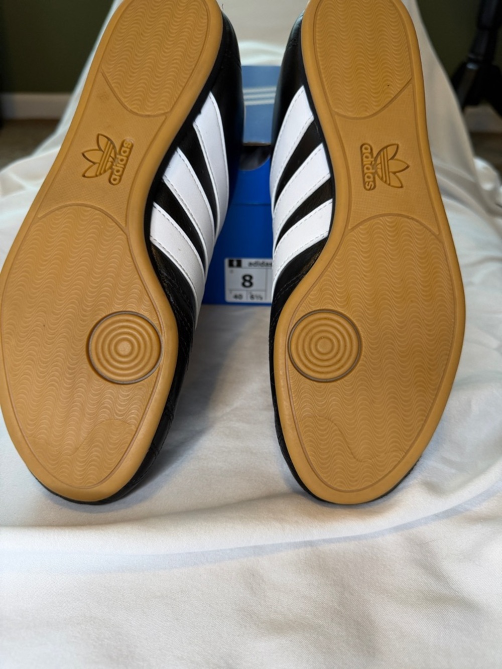 adidas Black & White Taekwondo Lace-Up Women's Trainers - Picture 3 of 7